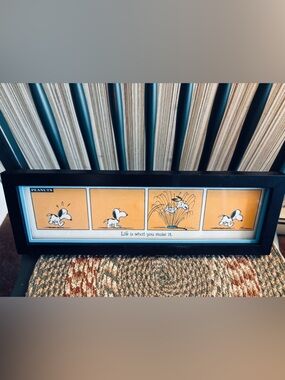 Hallmark Peanuts Snoopy Comic Strip Art - “Life is What You Make It”, 15”